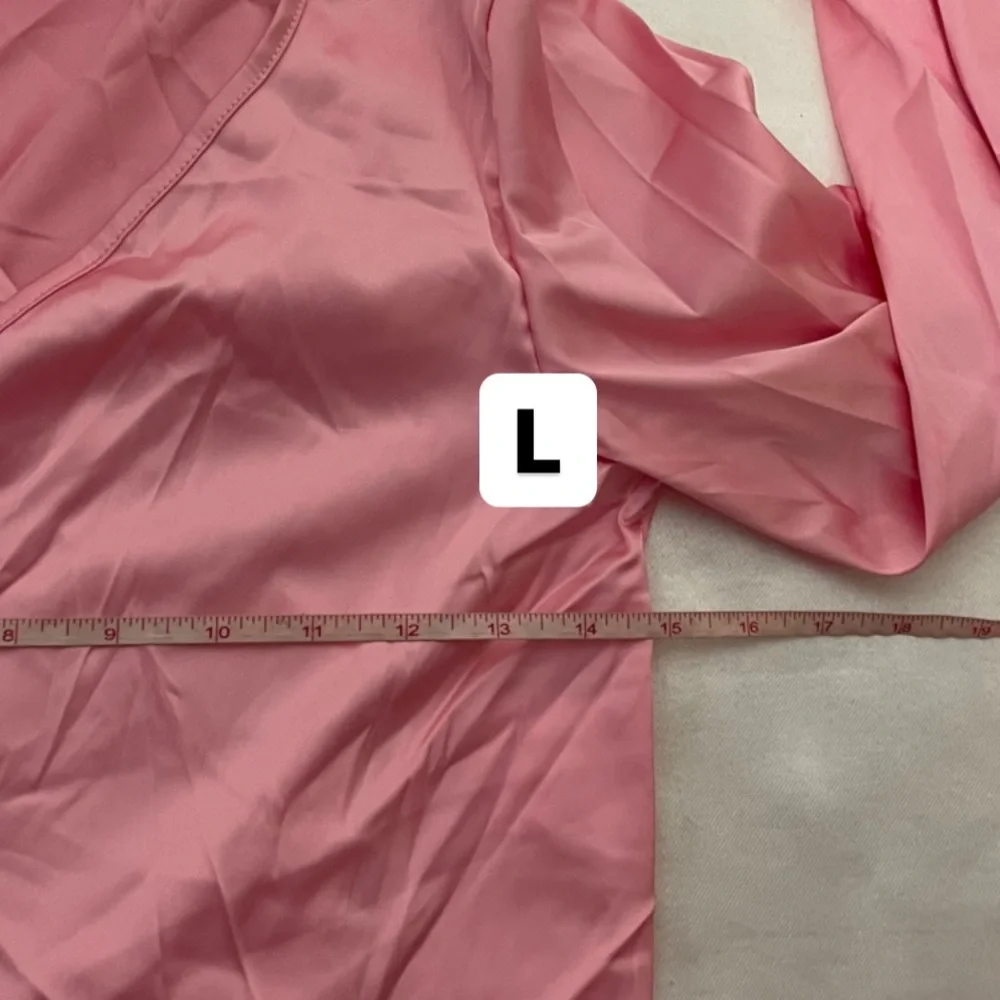 NEW two pieces set pink crop top shorts summer womens M;L - Picture 10 of 16